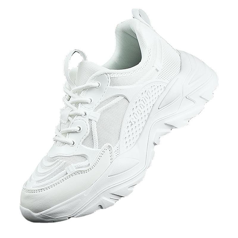 Hot-selling dad shoes lightweight fly-woven shoes teen couple sneakers breathable running shoes