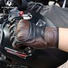 Real Leather Motorcycle Gloves Men Women Full Finger Touchscreen Windproof Riding Gear All Season