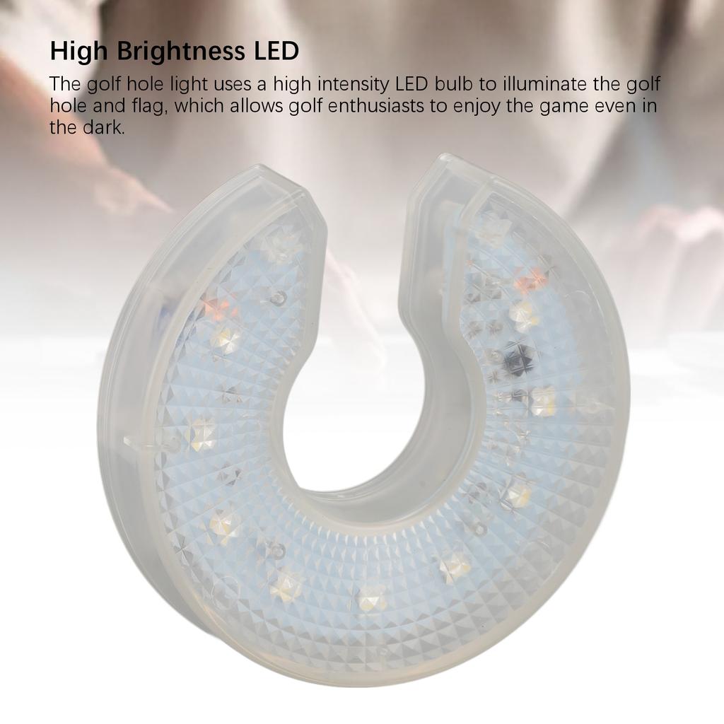 LED Golf Hole Light High Brightness 5 Lighting Colors Glowing Illuminating Golf Putting Cup Light