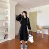 Plus Size Casual Hooded Sweatshirt & Waist-Gathering Camisole Dress Set for Women