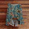 Long Sleeve Shirts For Women Print Graphic Tees Blouses Casual Plus Size Basic Tops Pullover