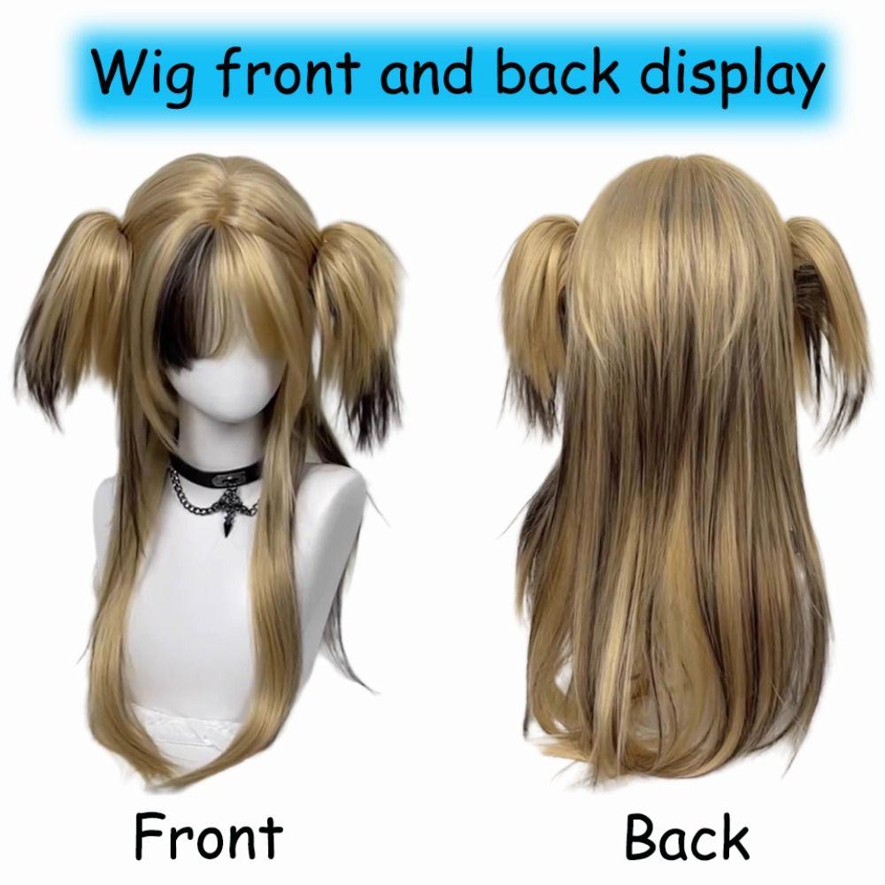 Harajuku Long Straight Hair with Bangs Synthetic Cosplay Lolita Wigs  Halloween