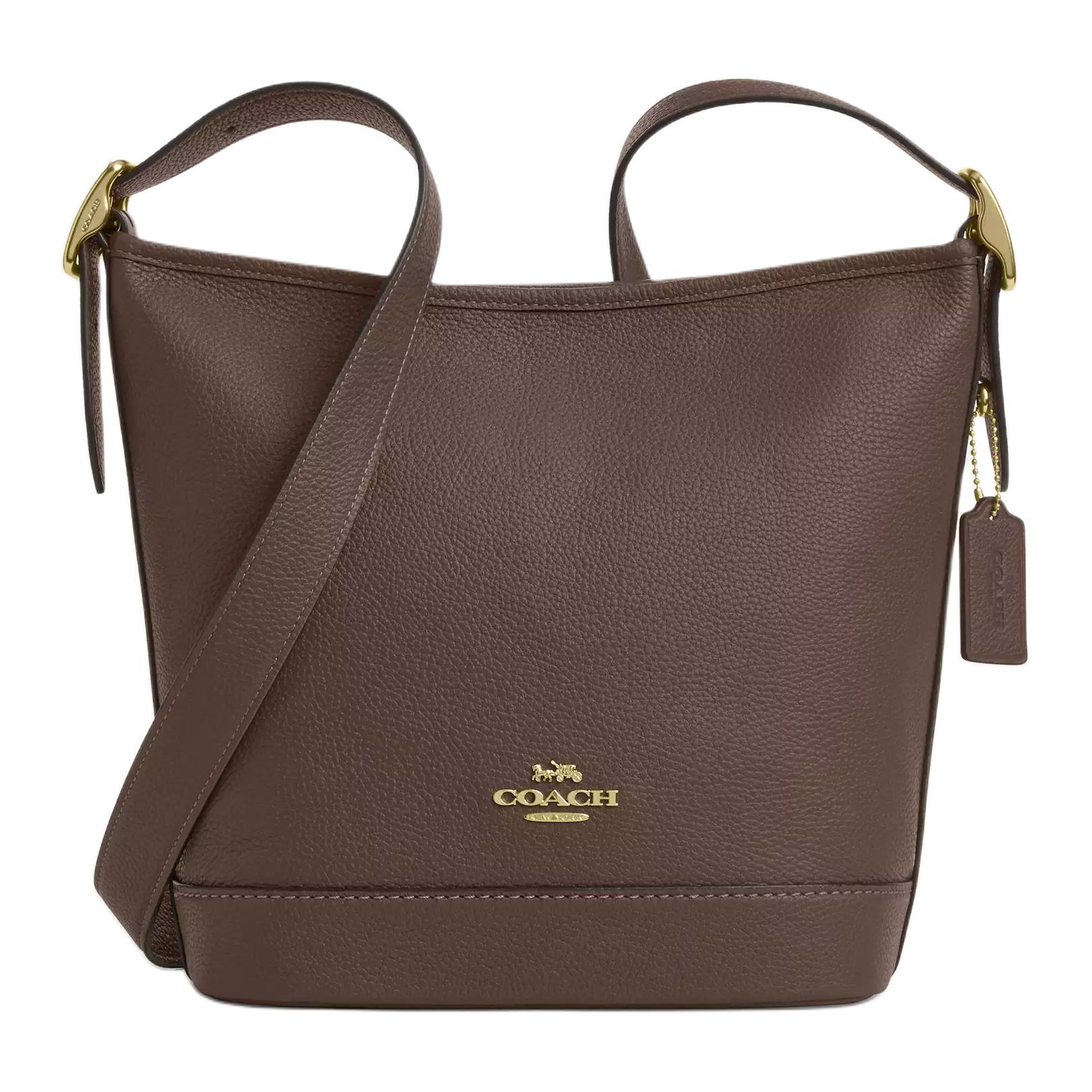 

Coach Jude 22 Logo Leather Shoulder Bag Small Women Shoulder Bag Brown CBH18-IMV2R Basic Set (Bag+Dust Bag)