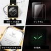 OLEVS Women's Waterproof Quartz Watch, Easy to Read, Popular, Stylish, Silicone Band, Gift for Women, Black [Parallel Import]