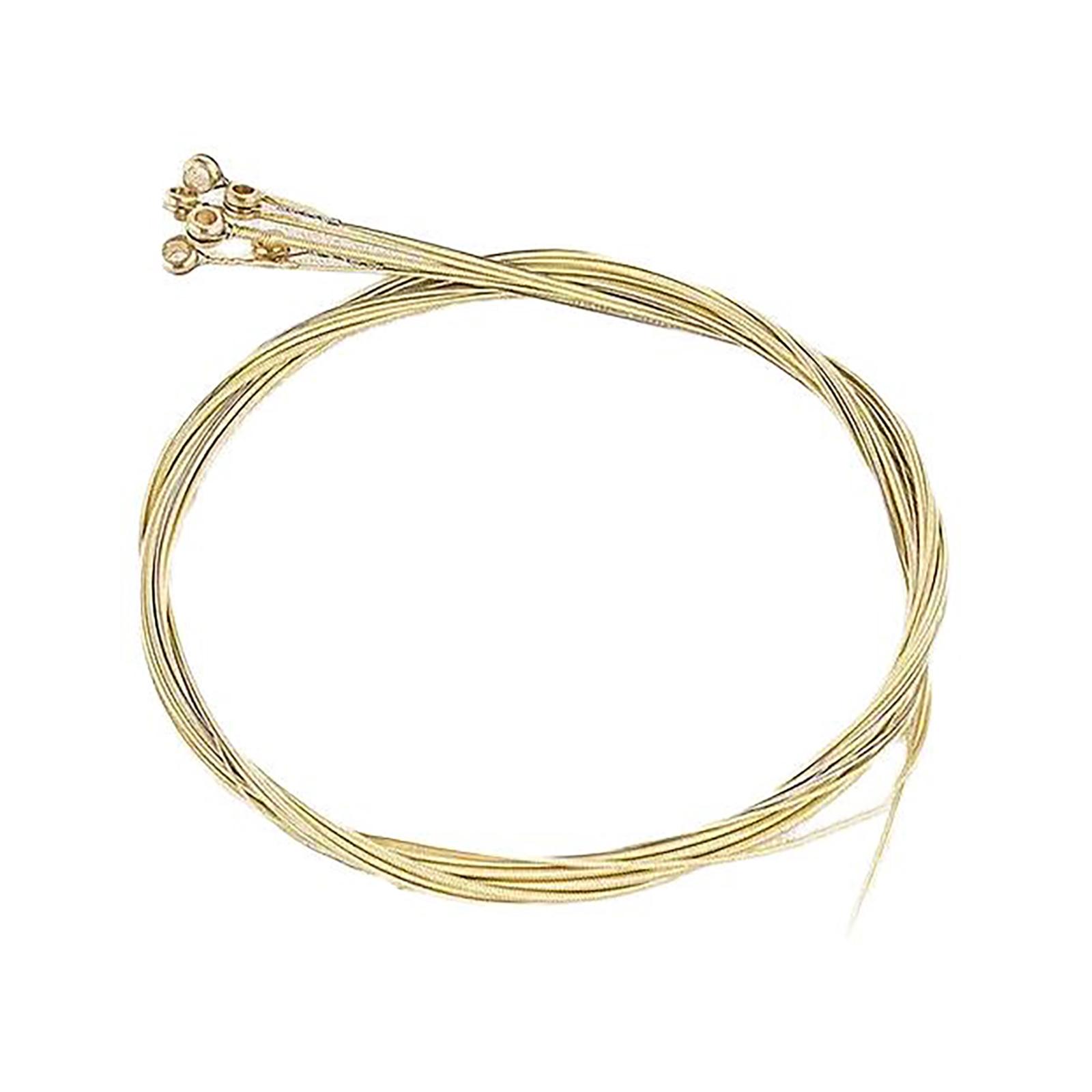 

6 шт. цветных сменных гитарных струн для акустической гитары, медные гитарные струны, набор для акустической гитары, фолк-гитары жёлтый