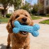 Hundekauknochen-Spielzeug Gummi-Stacheliger Knochen Welpen-Zahneinwachs-Spielzeug Hundezahnreinigungsspielzeug für Kleine Mittlere Große Rassen Aggressive Kauer