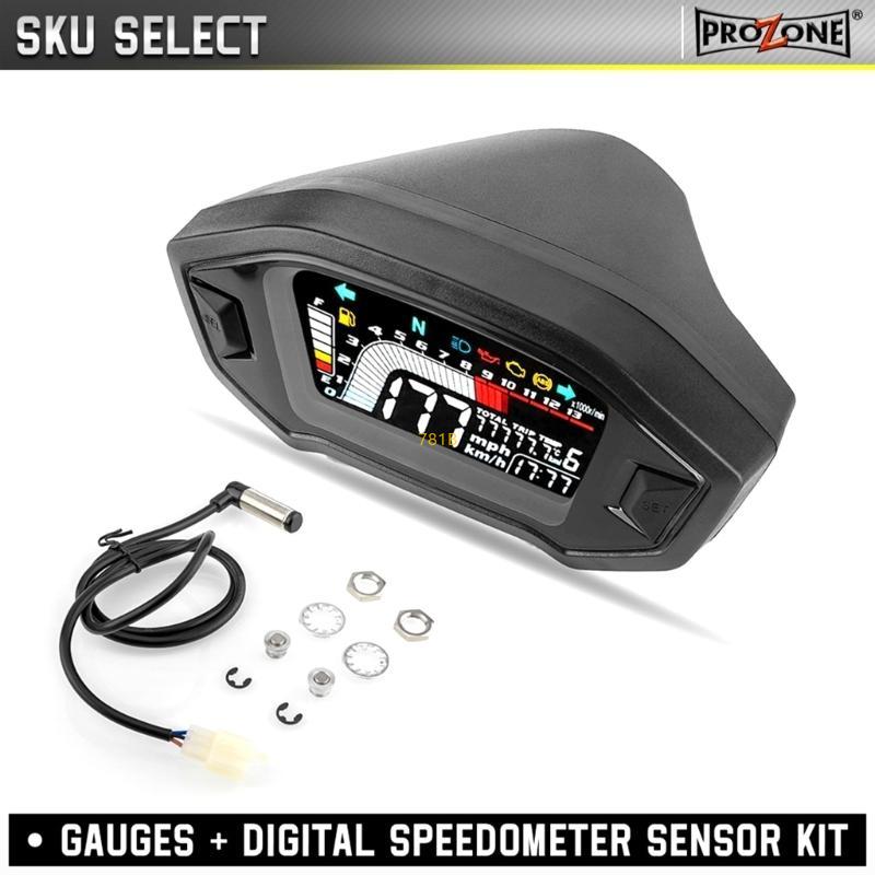 Motorcycle Speedometer Gauges Universal Motorcycle Speedometer Tachometer 195mm
