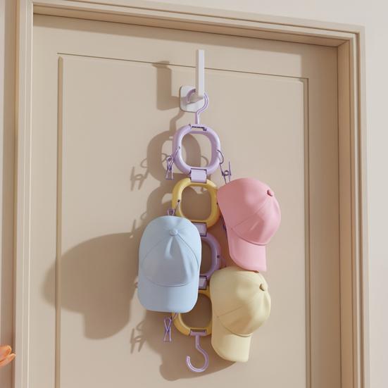 Věšáky na klobouky na dveře skříně Úspora místa v ložnici Organizér na klobouky Víceúčelový stojanový věšák na klobouky pro baseballové čepice Tašky Šály