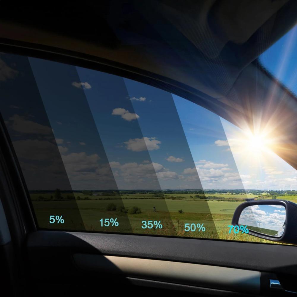 Car Window Tint Film Roll Black Solar Privacy Heat Rejection Commercial Building Protection Sunshade UV Protection Film