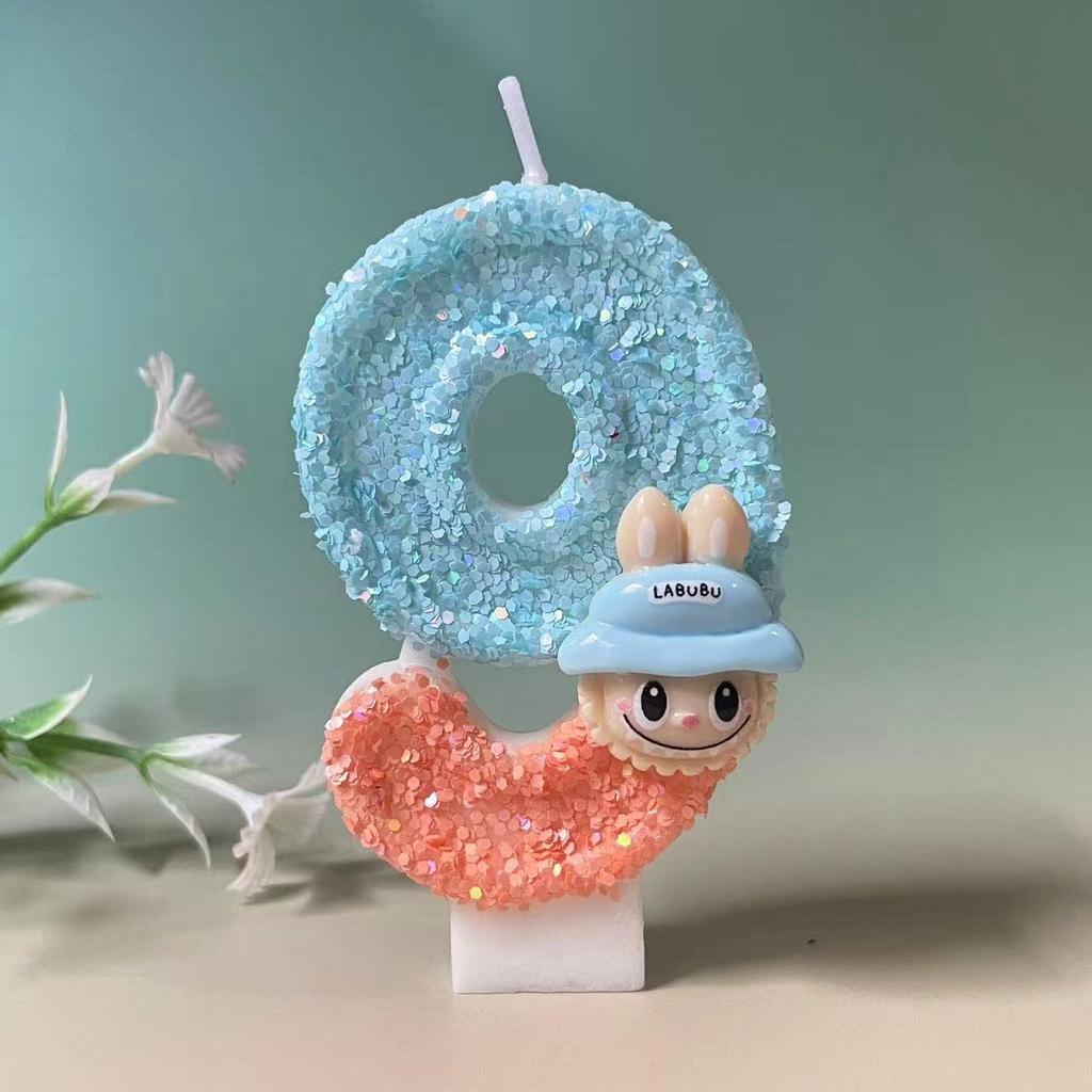 Creative Handmade Digital Candle Birthday Cake for Party Birthday, Cute Candle Accessories for Children's Birthday Celebration