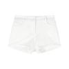 Women's Low Waist Slimming White Hot Shorts - Casual Summer Wear
