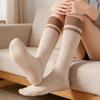 Women's Spring and Summer Long Tube Yoga Socks Anti Slip Pilates Specialized Training Exercise and Fitness Pressure Yoga Socks