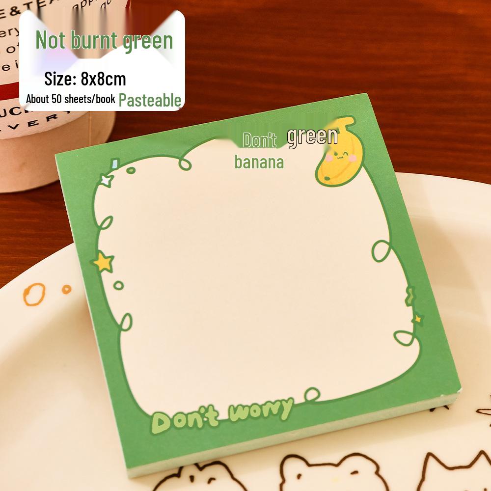 Fruit Gradient Sticky Notes - Portable, Cute Student Memo Pad Stationery Reward