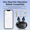 Wireless Earbuds Bone Conduction Bluetooth 5.3 Sports Earphones Built-in Microphone Earhooks Display Charging Case IPX7 Waterproof Headphones