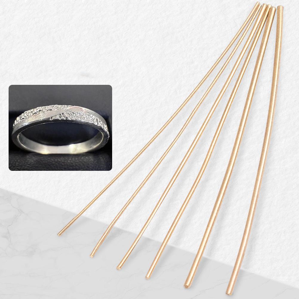 4pcs Gold Soldering Wire Silver Welding Rods for Jewelry Repair Suitable for Metal Welding Diameter 0 5 to 1 5mm Length 50cm