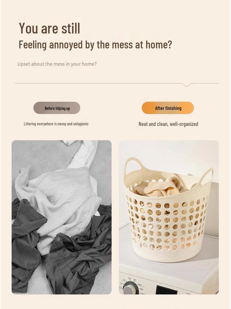 Large Capacity Laundry and Toy Storage Basket