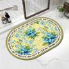 Bathroom Absorbent Floor Mat Soft Diatom Mud Toilet Door Small Carpet Door Mat Quick Drying Entry Floor Mat