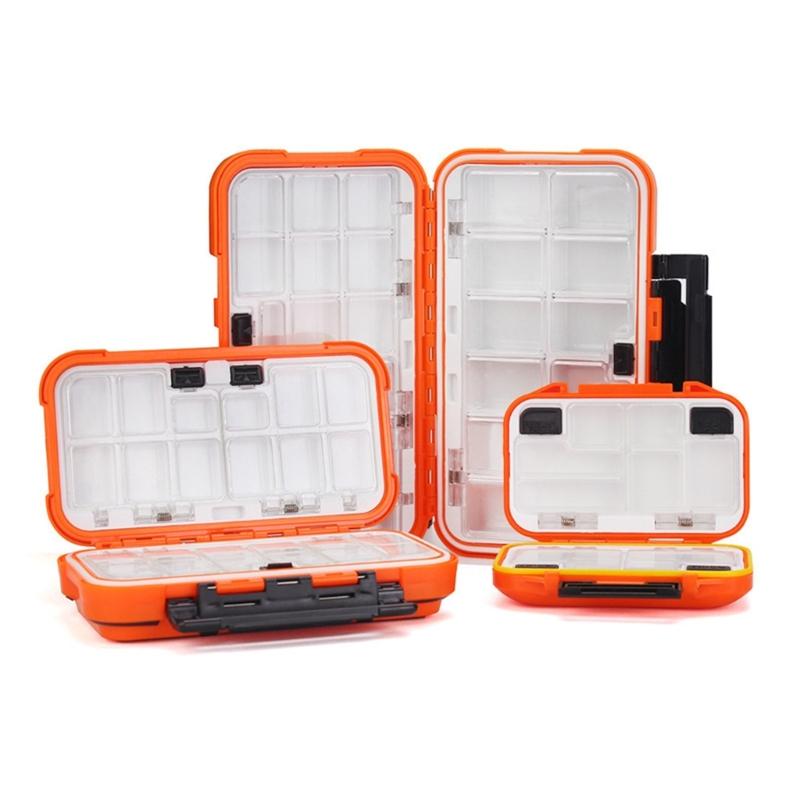 Oboustranný box na nástrahy a návnady, přenosný box na rybářské náčiní, venkovní lehký box na rybářské nářadí, pouzdro na rybářské příslušenství