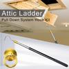Retractable Loft Stair Pull Hook Kit Extends Splicing Ladder Pull-Down Tool  For Home,Loft Hotel