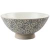 Round Rough Pottery Lamian Noodles Bowl Japanese Style Retro Household Bamboo Hat Bowl Ceramic Anti Scalding Bowl Tableware