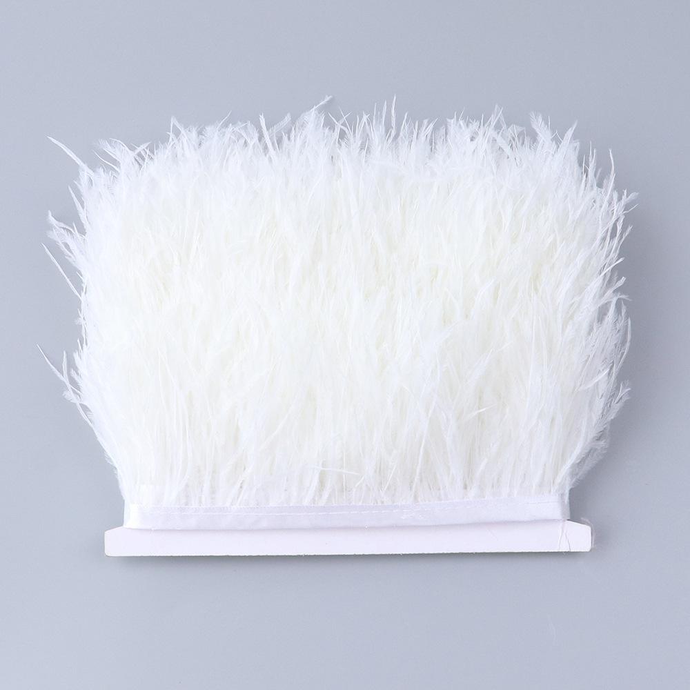 Ostrich Feather Edge 6 -8cm Decorative Wedding Diy Accessories Evening Dress Edge 