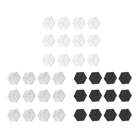 12Pcs Soundproof Wall Panel Self-Adhesive Sound Absorbing High Density Thick Acoustic Foam Panel Home Studio Noise Reduction Wall Panel