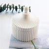 Candle Cup Molds Jewelry Box Molds Handmade Storage Box Silicone Molds Striped Candle Jar Molds