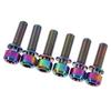6 Pieces Mountain Bike M5 X 18mm   Stem  S Screw With Washer( )