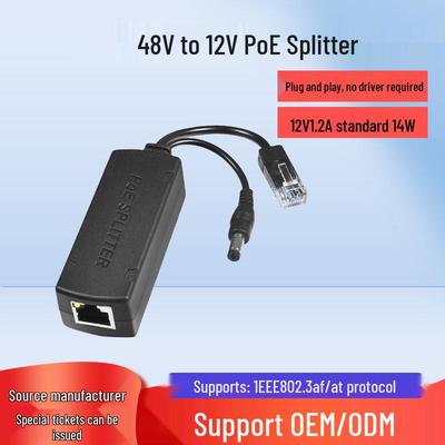 POE-Netzwerk-Splitter: 48V auf 12V Kamera-Netzteilmodul & Überwachungszubehör