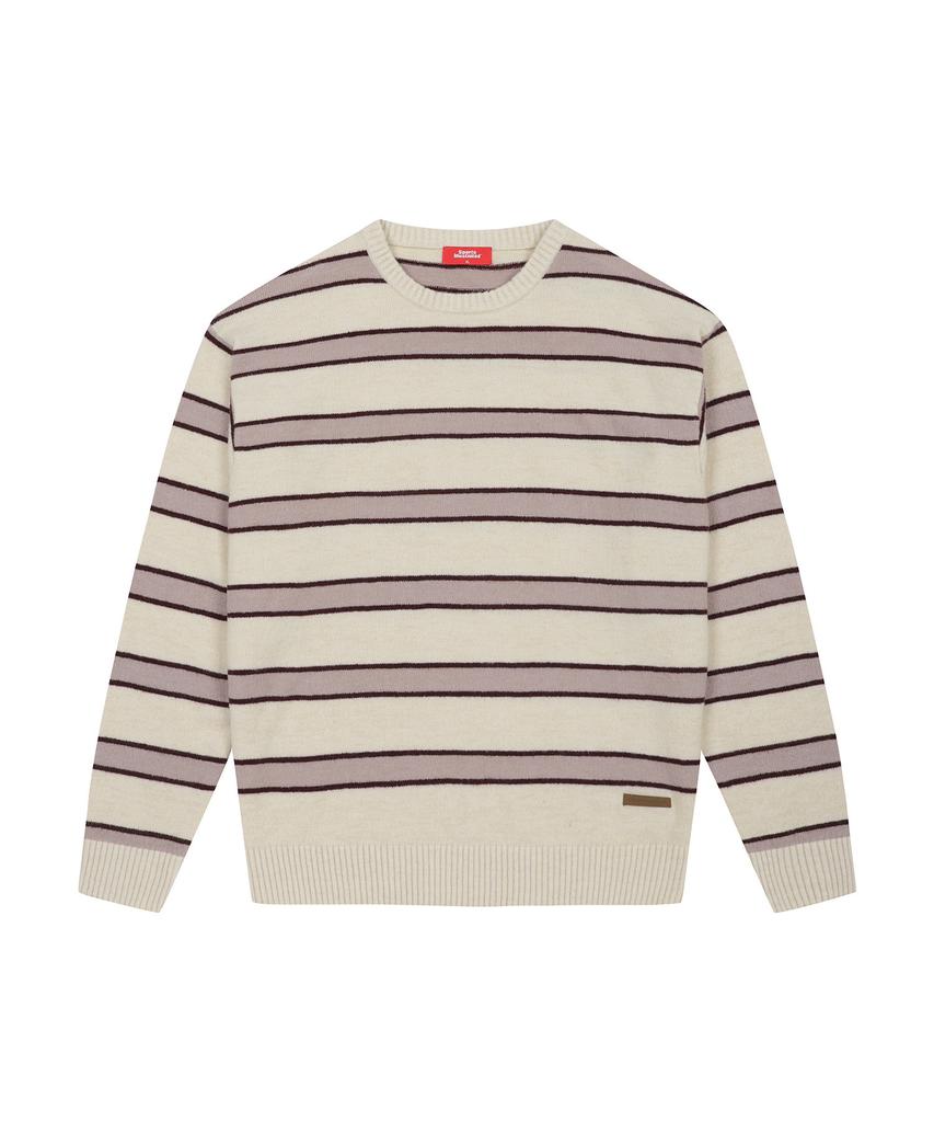 SPORTS ILLUSTRATED Striped Round Knit (Ivory)