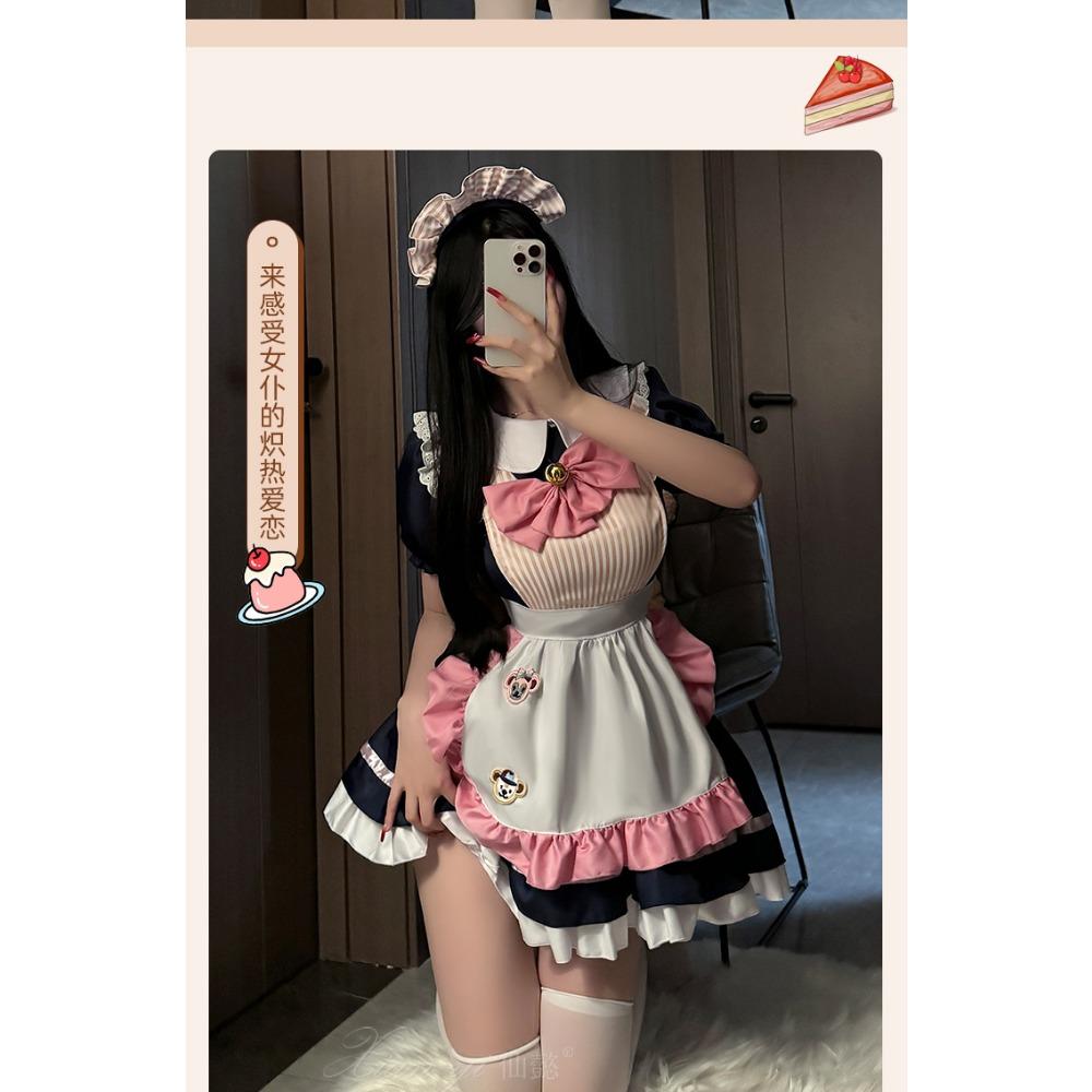 Xianyi Two-dimensional Animation Cos Uniform Japanese Sweet and Cute Plus Size Maid Dress Lolita Clothes 557