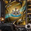Nástěnná tapisérie Newcastle United Fotbalový potisk Látka do obývacího pokoje Ložnice Domácí dekorace