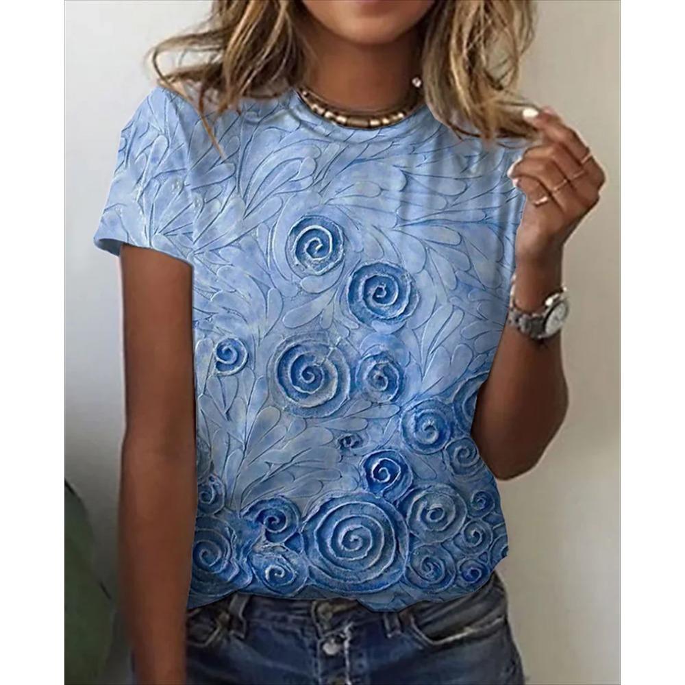 

Women s T-Shirt Fashion 3D Leopard Print Short Sleeve Tees Casual O-Neck Loose T Shirt Funny Woman Tops Tshirt 2026 New Clothes 6XL