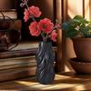 1 Piece of Modern Twisted Vase Ornament, Available in Black/White/Gold, Living Room Tabletop Art Flower Arrangement Vessel, Creative Home Decor A