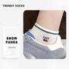 Boneless Spring/Summer Style Stitched Cotton Short Socks with Cute Short Cuffs and Lightweight Women's Cotton Socks