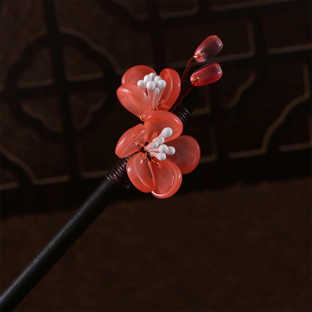 Decorative 1 Pc Handmade Hair Clips Glass Wooden Hair Fork Hairpin Hair Sticks