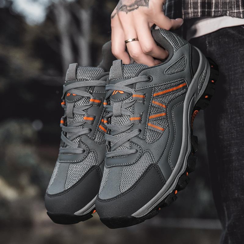 Spring and Autumn new hiking shoes women's versatile non-slip low-top soft-soled breathable men's outdoor hiking and cross-country running shoes