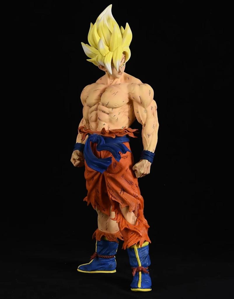Anime Dragon Ball Z Super Saiyan Son Goku Battle Damaged Ver. PVC Action Figure Manga Statue Collectible Model Kids Toys Doll