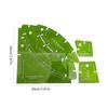 5Pcs Quilter Paradise Slit N Sew Double Wedding Ring Templates Acrylic Quilting Template Ruler Tool Quilting Gauge Tool