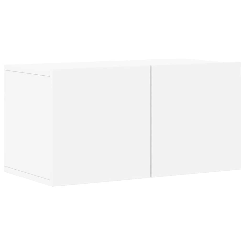 4 piece TV cabinet set white particleboard