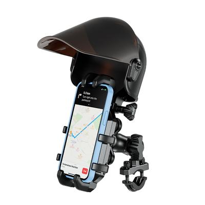 Motorcycle Mobile Phone Holder Stand & Umbrella Waterproof Sunshade Bicycle Phone Bracket Rainproof Mobile Phone Helmet Umbrella