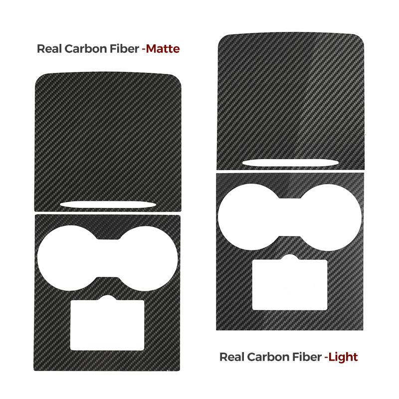Futhope Real Carbon Fiber ultra thin center console cover For Tesla Model 3 Y -23 not affect Central Control push-pull