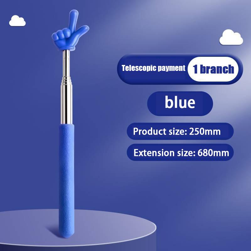 Retractable Teacher Pointer Finger Design Stainlesssteel Telescopic School Teaching Pointer Stick Teacher Supplies For Classroom