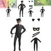 Miraculous Geschichten von Ladybug Cat Noir Kinder Cosplay Anzug mit Polyester für Bühnenauftritt