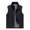 Gilet da Lavoro Autunnale da Esterno da Uomo Semplice Business Asciugatura Rapida Multitasche Gilet Cappotto