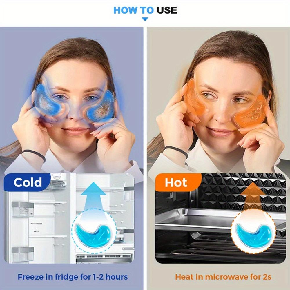 3PCS/SET Eye & Lip Gel Ice Packs Flexible Reusable Cooling Pad Cold Compress for Cosmetic Injuries Pain Relief or Lip Surgery