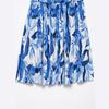Women's new summer models, square collar design, bubble sleeve printed fresh dress