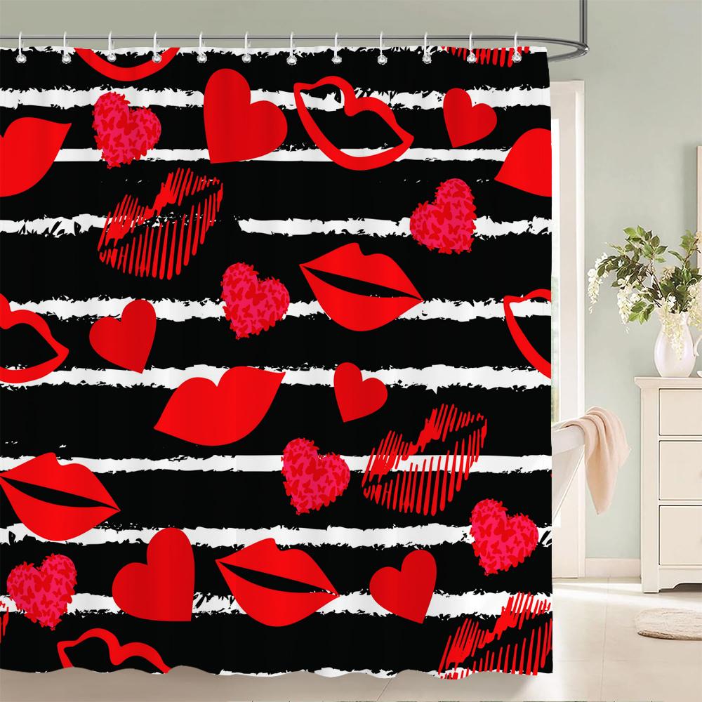 Colorful Geometry Shower Curtain 3d Bathroom Curtain With Hooks Decorative Partition Screen 180*240 Polyester Washable Cloth