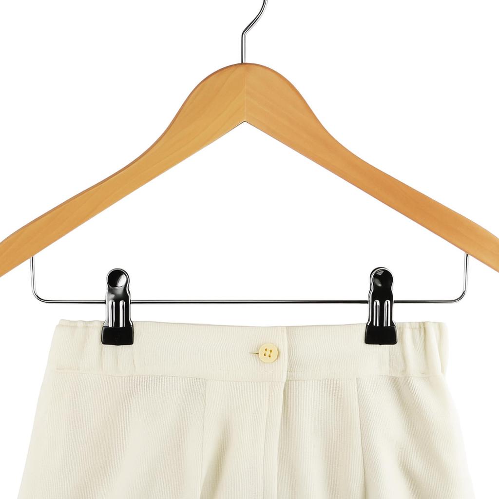 18mm with a Premium Textured with Choose Your Number of Hangers Slim Domestically NEEDS-itWooden Hangers, Thick, Finish, Clips, (8-Pack), Design,