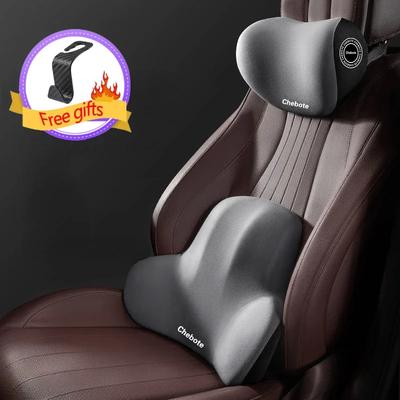 Cuscino per il collo dell'auto in memory foam, supporto lombare protettivo, cuscino per poggiatesta traspirante per auto, allevia lo stress, cuscino per sedile auto